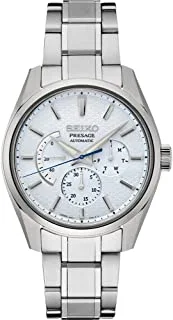 Seiko presage chronograph automatic stainless steel watch for men spb305j, white