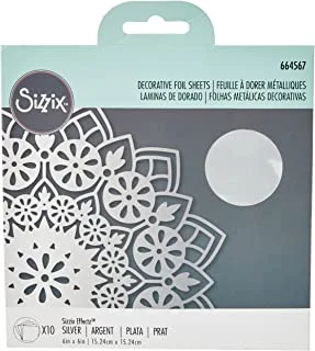 Sizzix Silver Effectz Decorative Foil 664567, Metallic Transfer 6