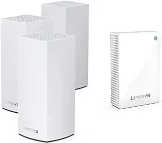 Linksys MX5503 Atlas Pro 6 Dual-Band (Speed, Up To 1,500 Sq.Ft,with Whw0101P,Whole Home Mesh Wifi Extender Speed, Up To 1,500 