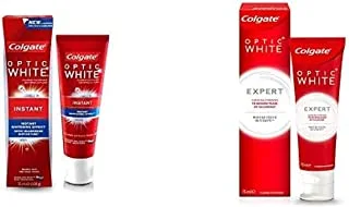 Colgate Toothpaste 75 ml Opticwhite Immediate Whitening + FREE Colgate Optic White Expert White Teeth Whitening Toothpaste - 75Ml