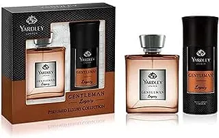 Yardley London EDT For Men's Gentleman Legacy 100 and Body Spray 150 ml - Gift Pack