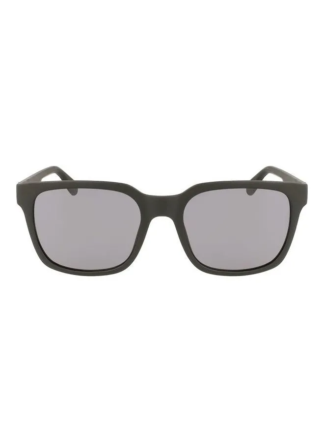 LACOSTE Men's Full Rim Injected Modified Rectangle Sunglasses L967S 5519 (002) Matte Black