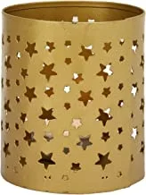 HOME TOWN AW21PRCH016 Candle Holder, Medium Size, Gold