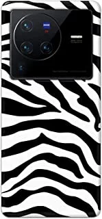 Khaalis Animal Print White matte finish designer shell case back cover for Vivo X80 Pro 5G - K208001