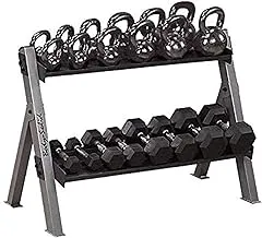 Body Solid Dual Dumbbell and Kettlebell Rack