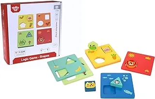 Tooky Toy Wooden Logic Game - Shapes, 11 pcs