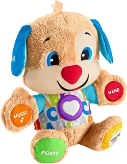 fisher-price Smart Stages Puppy, Laugh and Learn, Soft Educational Electronic Toddler Learning Toy with Music and Songs, Suitable for 6 Months+ FPM43 One Size