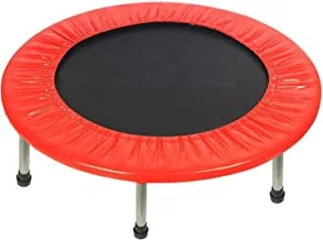Trampoline, Kids Outdoor Trampolines Jump Bed, Red, Size: 101 cm