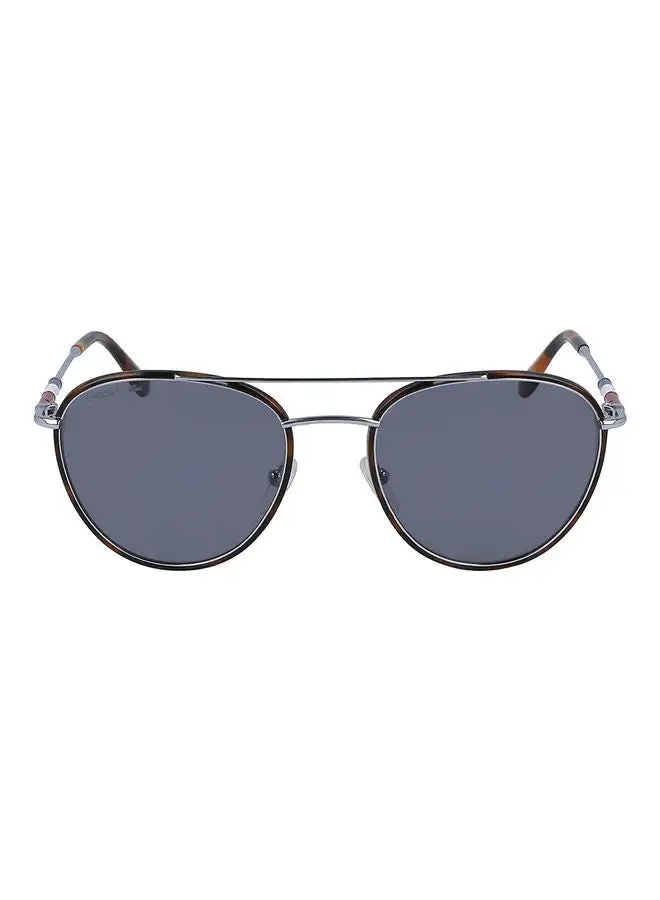 LACOSTE Men's Full Rim Metal Oval Sunglasses L102SNDP 5119 (045) Silver