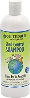 Earthbath Natural Shed Control With Green Tea And Awapuhi Shampoo, 16Oz