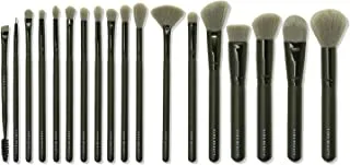Kara Beauty 18 Piece Makeup Brush Set With Bag KS22 Grey & Black