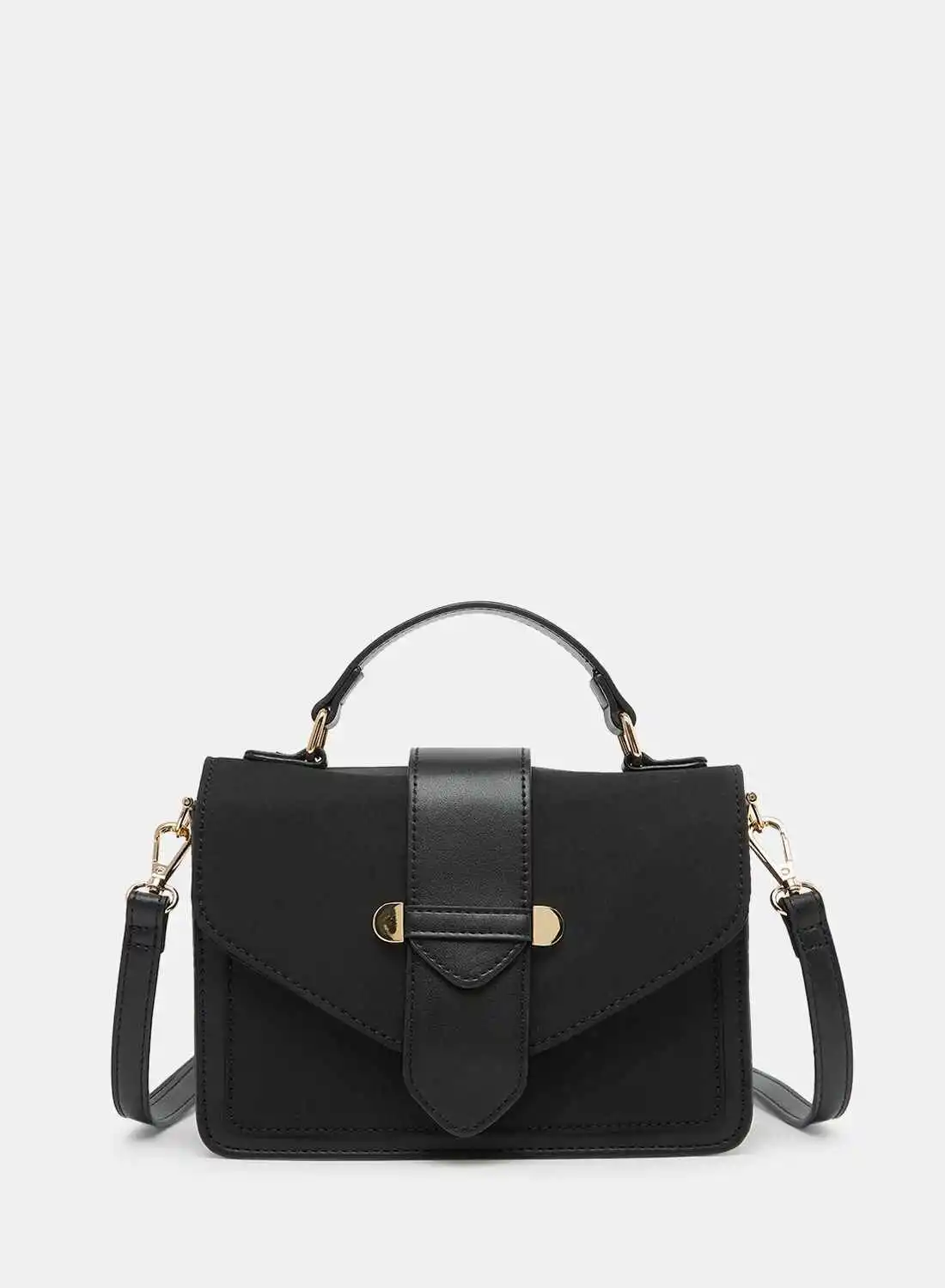 ONLY Classic Flap Over Satchel Bag