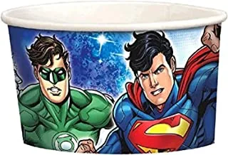 amscan Justice League Treat Cups, Party Favor, 9.5 Ounces