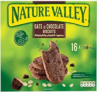 Nature Valley Oats & Chocolate Biscuits, 16 x 25 g, Multicolour