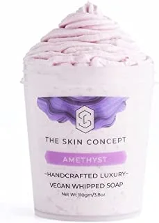The Skin Concept Hand Crafted Vegan Whipped Soap - Amethyst, 110g