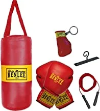 BENLEE Rocky Marciano Punchy Boxing Bag and Gloves Set-Black