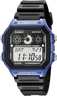 Casio Men's AE-1300WH-2AV Watch with Black Resin Band