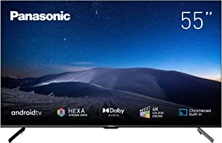 Panasonic 55 Inch TV 4K UHD HDR Smart Android TV Chromecast Built-in Shahid VIP DTS and Dolby Audio Slim Design - TH-55HX750 (2021 Model)