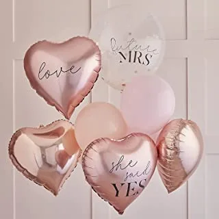 Ginger Ray Rose Gold Hen Party Balloons Bundle