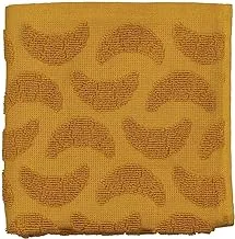 Hema Light Brown Croissant Pattern Cotton Kitchen Towel 50X50Cm