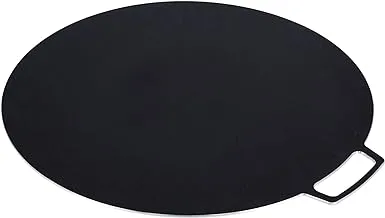 Royalford Non-Stick Flat Tawa 50cm,Black,Aluminum