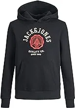 Jack & Jones Boy's Logo Sweat Hood 2 Colored JUNIOR Sweatshirt