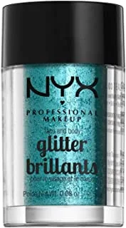 NYX Professional Makeup, Face & Body Glitter - Teal 03