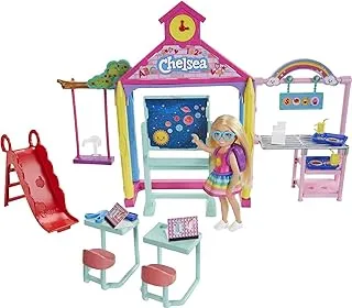 Barbie® Club Chelsea™ Doll and School Playset, 6-inch Blonde, with Accessories