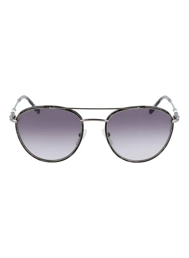LACOSTE Men's Full Rim Metal Oval Sunglasses L102SND 5119 (033) Gunmetal