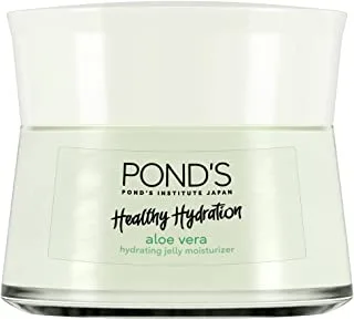 Pond's healthy hydration gel moisturizer for fresh, hydrated skin, aloe vera, with 100% natural origin aloe vera extract & vitamin b3 (niacinamide), 50ml