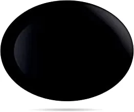 طبق بيضاوي ألوان من لومينارك ديوالي ، مقاس 33 سم × 25 سم ، أسود