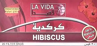AL DIAFA La Vida Hibiscus Tea Sachets, 20 X 2g - Pack of 1
