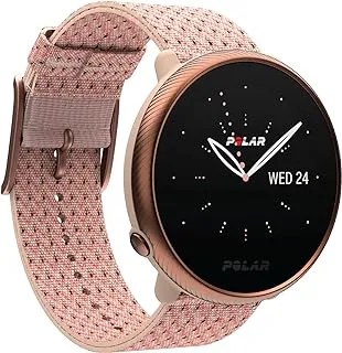 POLAR Ignite 2 - Fitness Smartwatch with Integrated GPS - Wrist-Based Heart Monitor - Personalized Guidance for Workouts, Music Controls, Weather, Phone Notifications, Rose Gold & Pink, S/M, 90085186