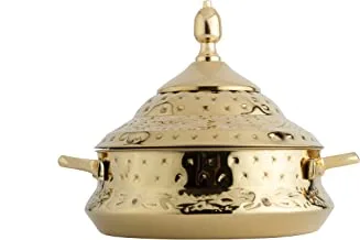 Al Saif Gada Hotpot Stainless Steel Size :1.5Liter, Colour : Gold