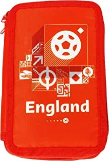 FIFA 2022 Country Double Decker Pencilcase with Stationary Supplies - England