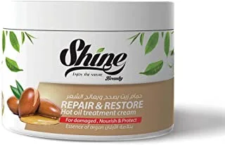 Experience the Ultimate Hair Transformation with Shine Beauty Argan Oil Keratin Hair Mask - 16.9 fl oz Premium Nutrition
