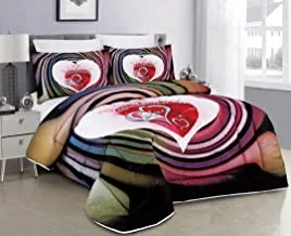 HOURS Medium Filling Floral Comforter 4Pcs Set By Hours Single Size Multicolour Miriam-14B