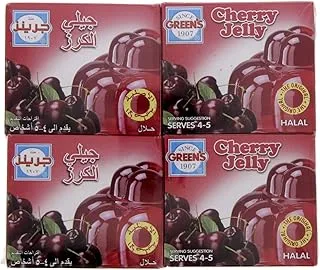 Greens Cherry Gelatin Powder, 12 x 80 G