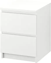 MALM خزانة ذات درجين ، أبيض ، 40x55 سم