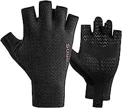 Rockbros S221BK-S Half Finger Cycling Gloves for Unisex, Small