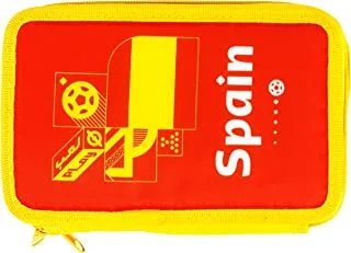 FIFA 2022 Country Double Decker Pencilcase with Stationary Supplies - Spain