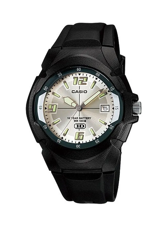 CASIO Men's Resin Analog Wrist Watch MW-600F-7AV - 46 mm - Black