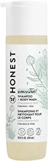 The Honest Company Purely Simple Fragrance-Free Shampoo + Body Wash | Tear-Free Baby Shampoo with Naturally Derived Ingredients | Sulfate- & Paraben-Free Baby Bath | 10 Fl Oz (Pack of 1)