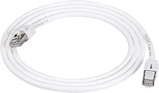 Amazon Basics RJ45 Cat 7 High-Speed Gigabit Ethernet Patch Internet Cable, 10Gbps, 600MHz - White, 5-Foot (1.5M), 5-Pack