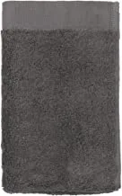 Hema Ultra Soft Cotton Bath Towel, 50 cm Length X 33 cm Width, Dark Grey