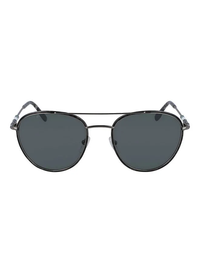 LACOSTE Men's Full Rim Metal Oval Sunglasses L102SNDP 5319 (033) Gunmetal