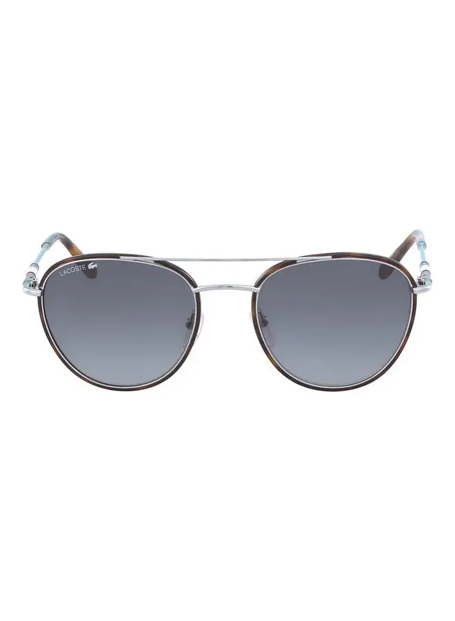 LACOSTE Men's Full Rim Metal Oval Sunglasses L102SND 5119 (045) Silver