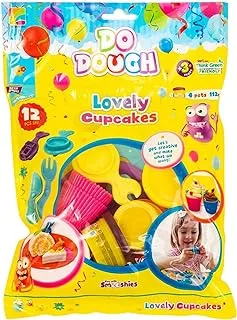 Do Dough (Lovely Cupcakes Set) 4 Pots of Dough , Non-toxic , for Ages 3+ Years Old