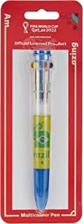 فيفا 2022 قلم متعدد الألوان قابل للسحب 10 في 1 ، البرازيل