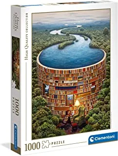 Clementoni Puzzle Bibliodame 1000 Pieces (69 x 50 cm), Suitable for Home Decor, Adults Puzzle from 14 Years